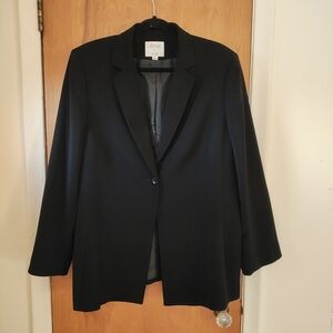 Le Suit Black Women's Single-Button Blazer